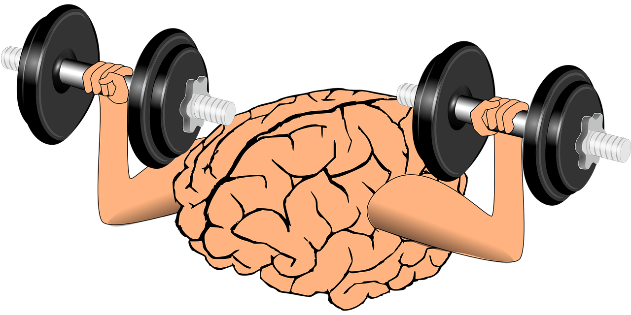 Brain lifting weights